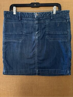 Level 99 Dark Blue Denim Mini Skirt